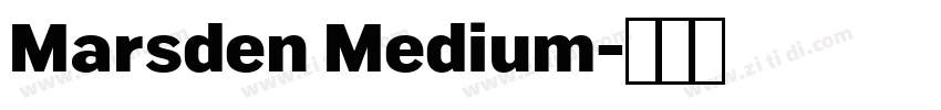 Marsden Medium字体转换